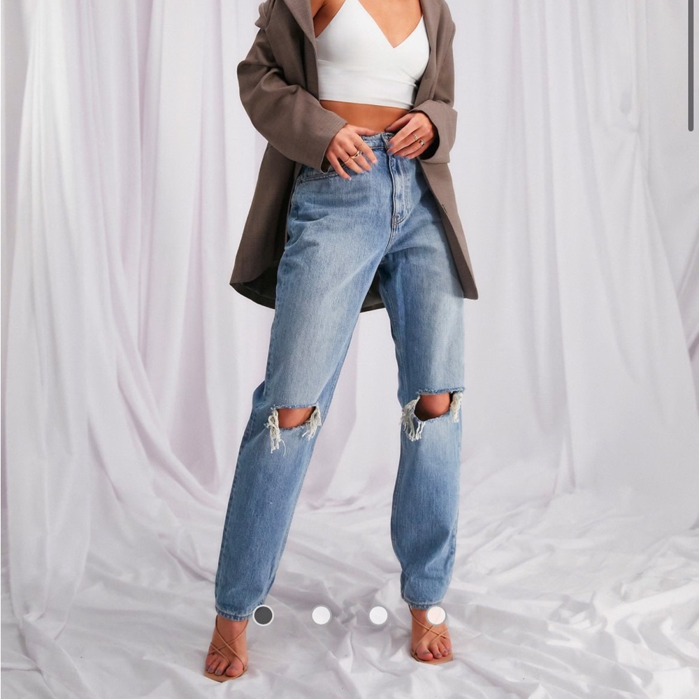 ASOS high rise mom jeans